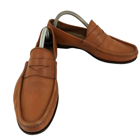 エルメネジルドゼニア Ermenegildo Zegna イタリア製 レザー コインローファー メンズ  8 D